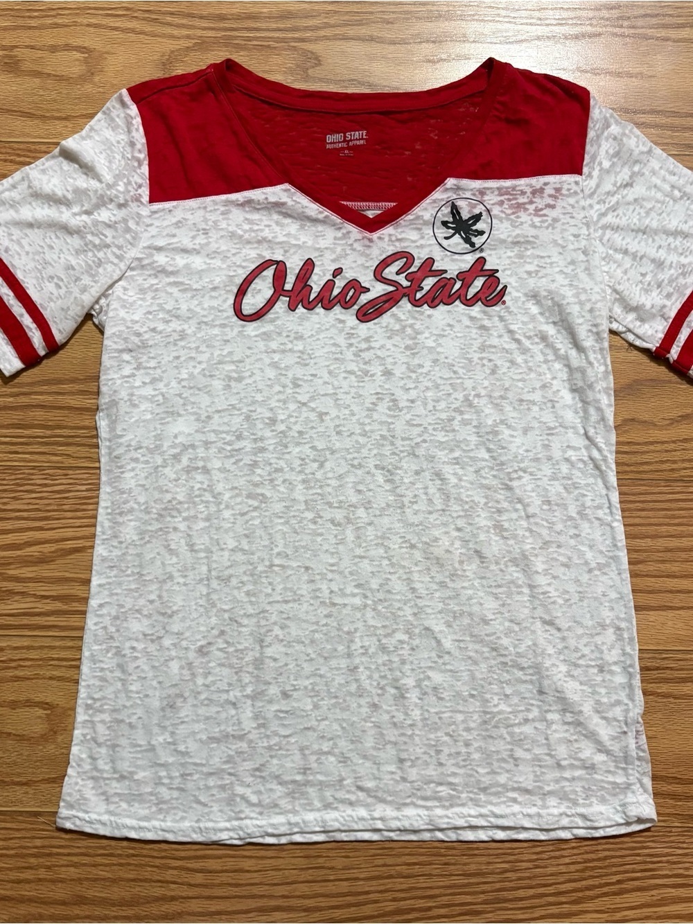 NCAA OSU Ohio State Buckeyes Lightweight Thin Women’s Shirt XL